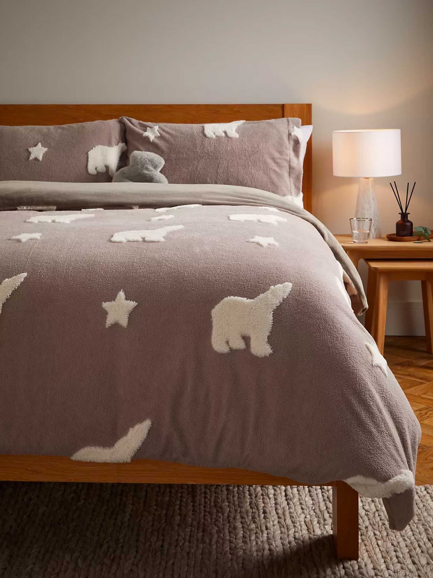 Teddy fleece best sale christmas bedding