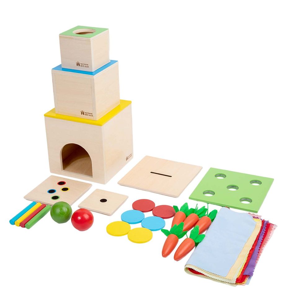  Play Brainy Peg Learning Toy Set – Exciting Montessori Style  Colorful Stacking Board Toy for Toddlers & Preschoolers – Perfect for Color  Recognition & Matching (30 Pegs) : Toys & Games
