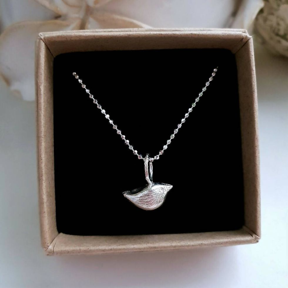 Tiny Little Sterling Silver Bird