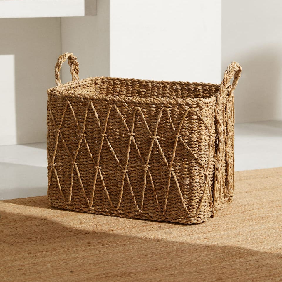 Rectangular basket 50x38x28cm