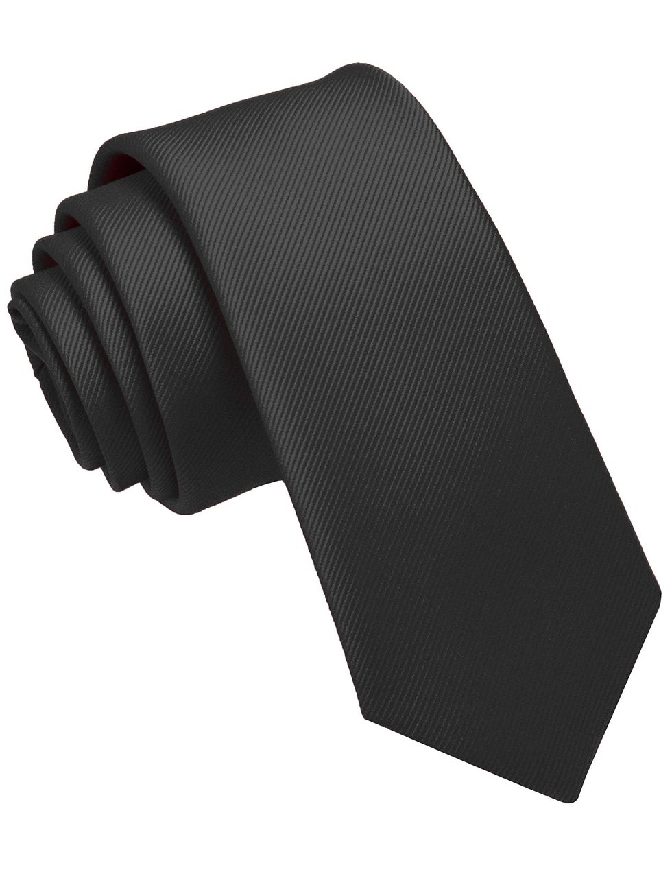  Black Tie Silk Skinny Tie