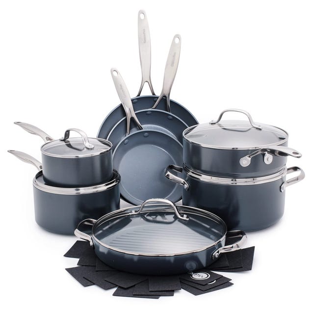 Valencia Pro Ceramic Nonstick 16-Piece Cookware Set