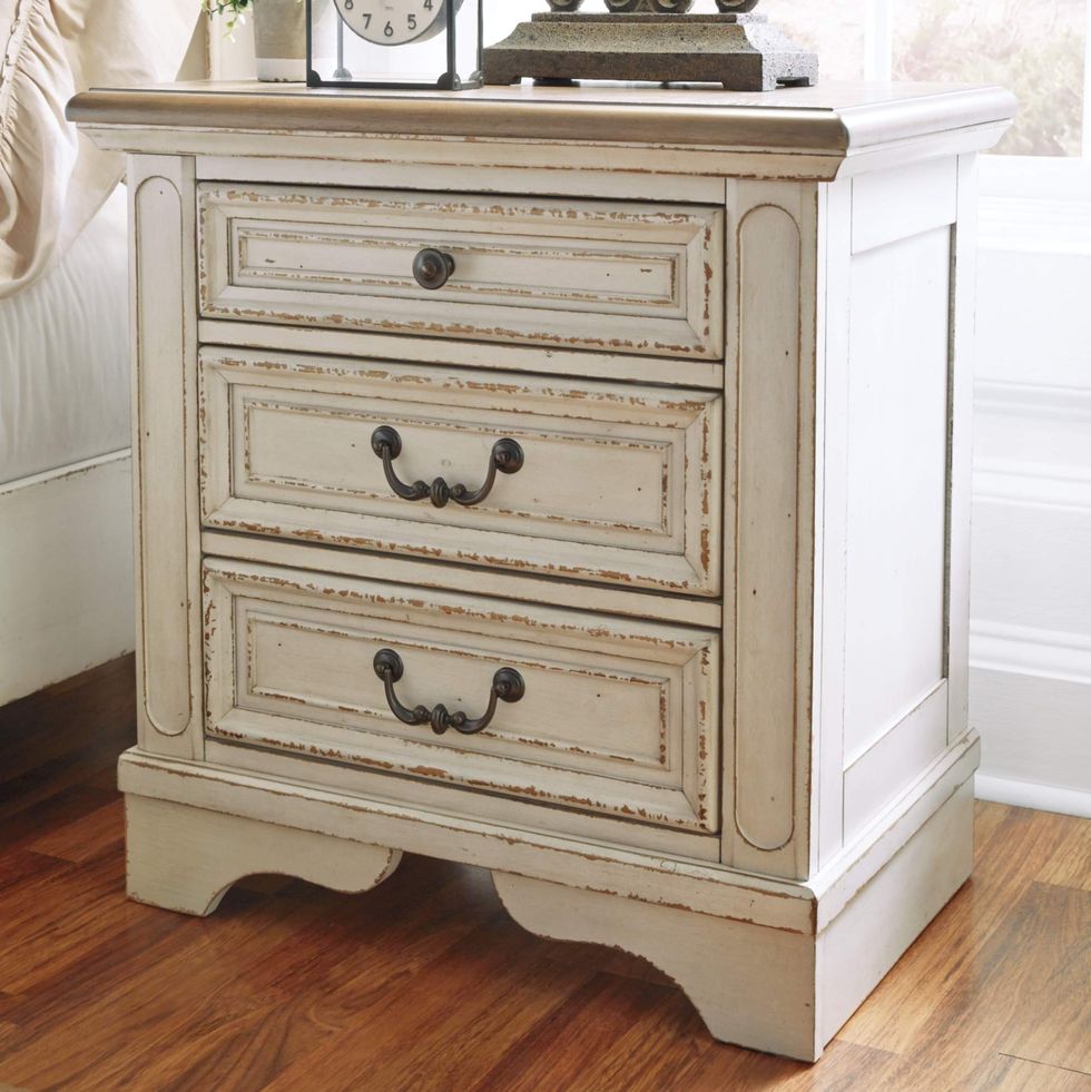 Nightstand with Electrical Outlets & USB Ports