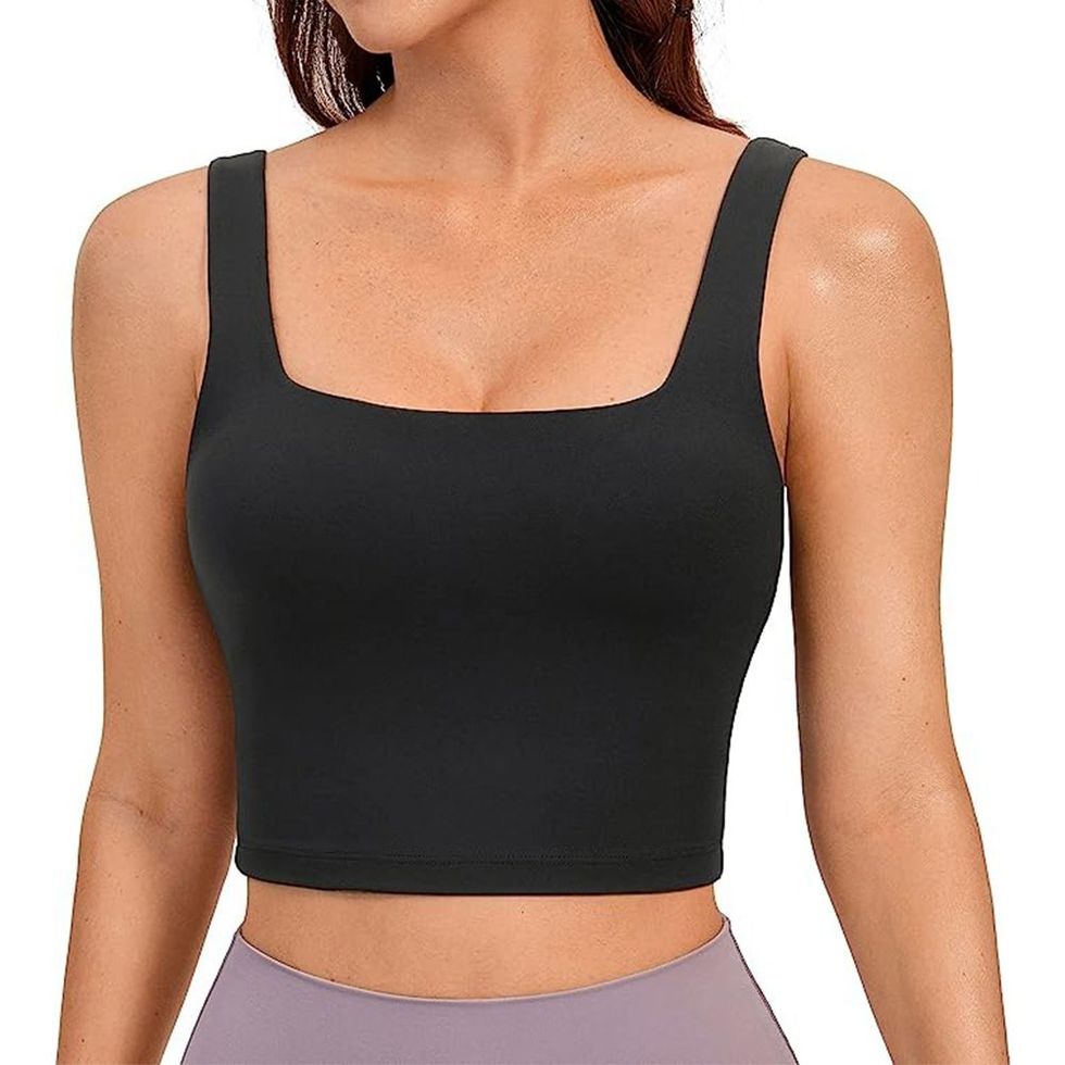 Fashion Soft Women Workout Crop Tank Bras With Y Strappy Back