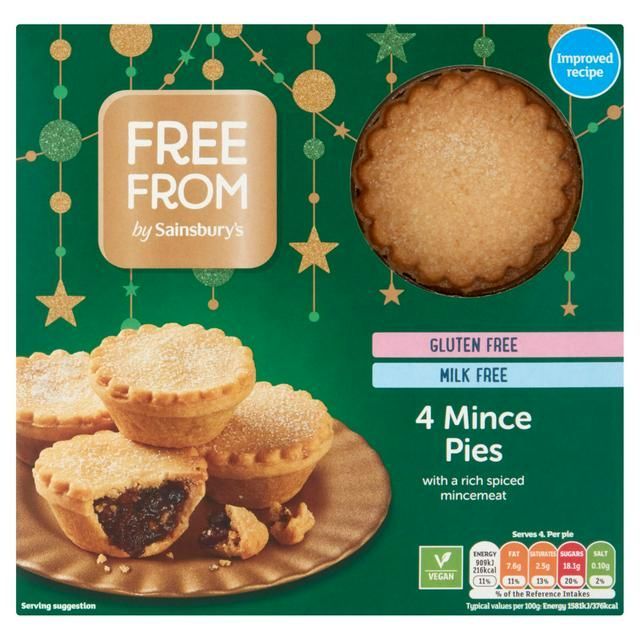 Sainsbury's Free From Mince Pies 4pk