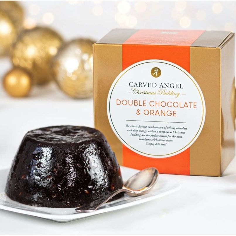 The Carved Angel Double Chocolate & Orange Christmas Pudding 454g
