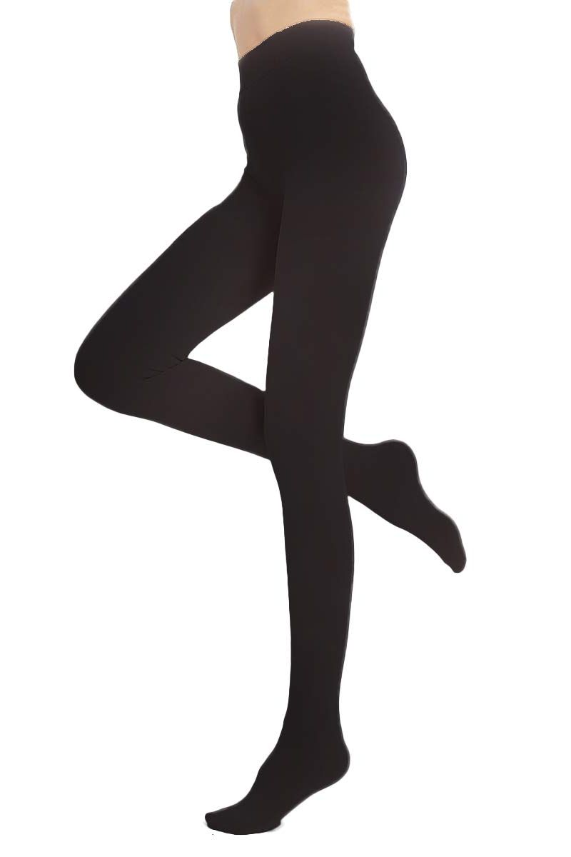 Women Fleece Pantyhose Soft Solid Thick Lined Tights Warm High Waist  Leggings For