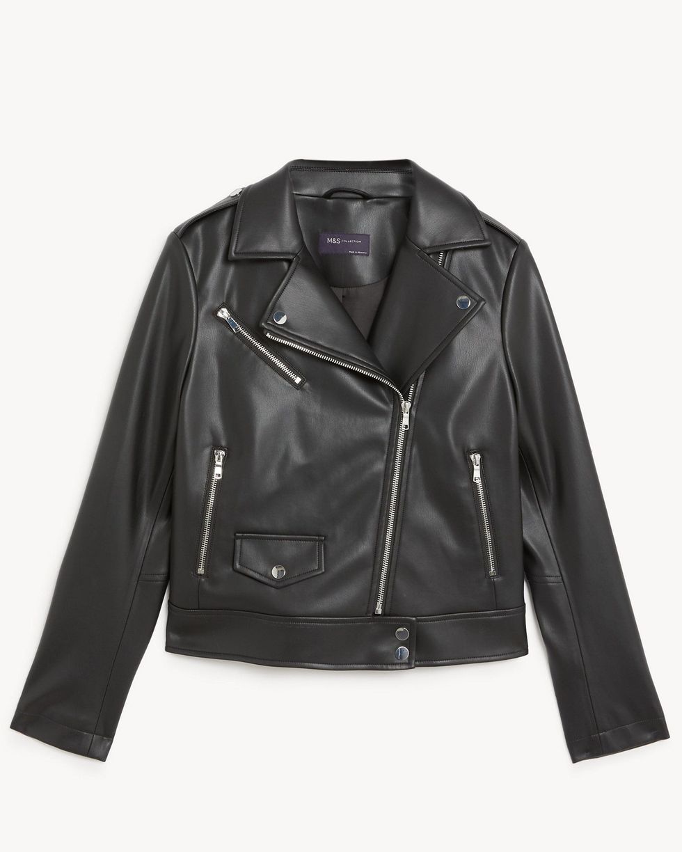 Gigi Hadid's Mango leather jacket is our new autumn hero