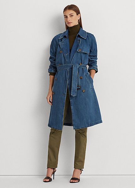 Women's denim duster clearance jacket