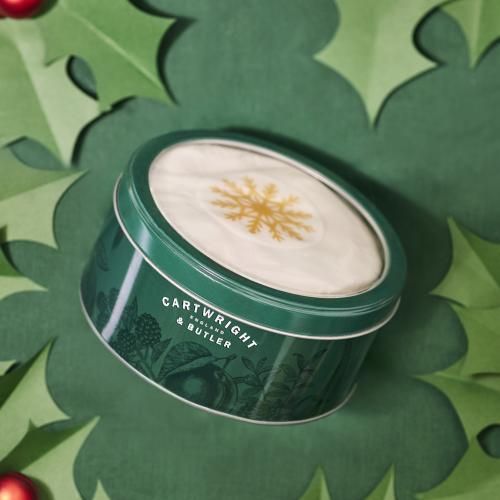 Cartwright & Butler Iced Christmas Cake In Round Tin 700g