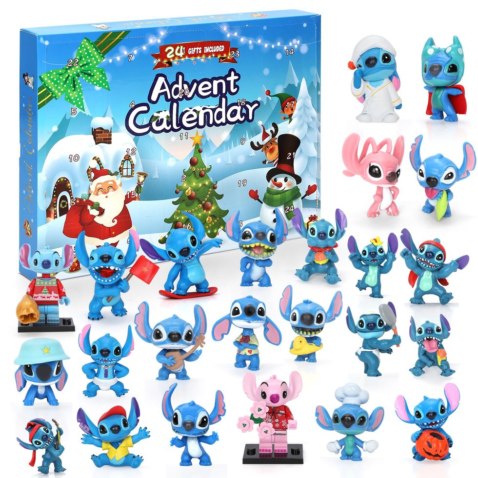 Stitchs Advent Calendar 2023 Christmas Countdown Calendar 24pcs Cartoon  Stitchs Figure Doll Advent Calendar Stocking Stuffer for Kids