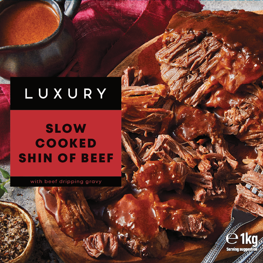 Iceland Slow Cooked Shin of Beef in Dripping Gravy 1kg