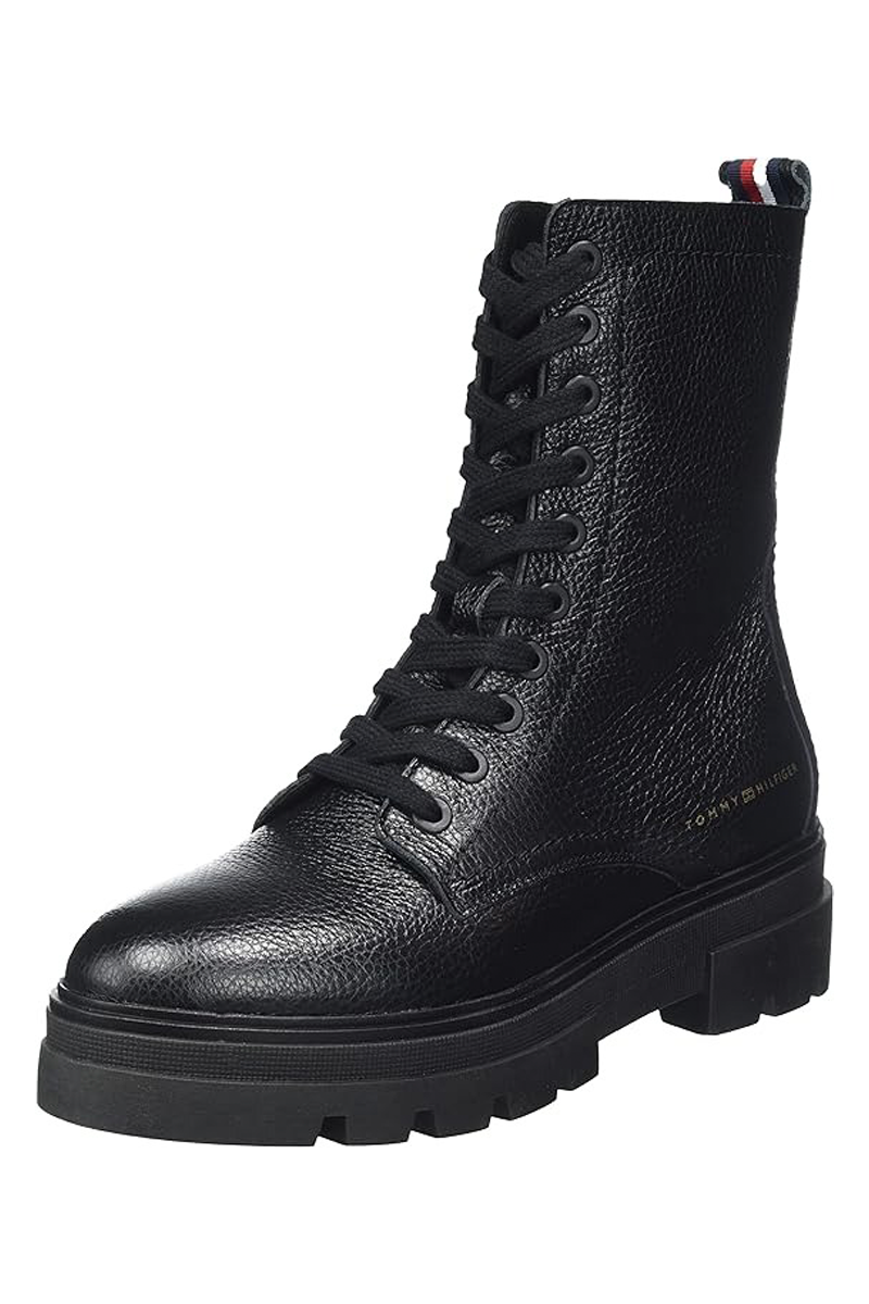 Monochromatic Lace Up Boot Low