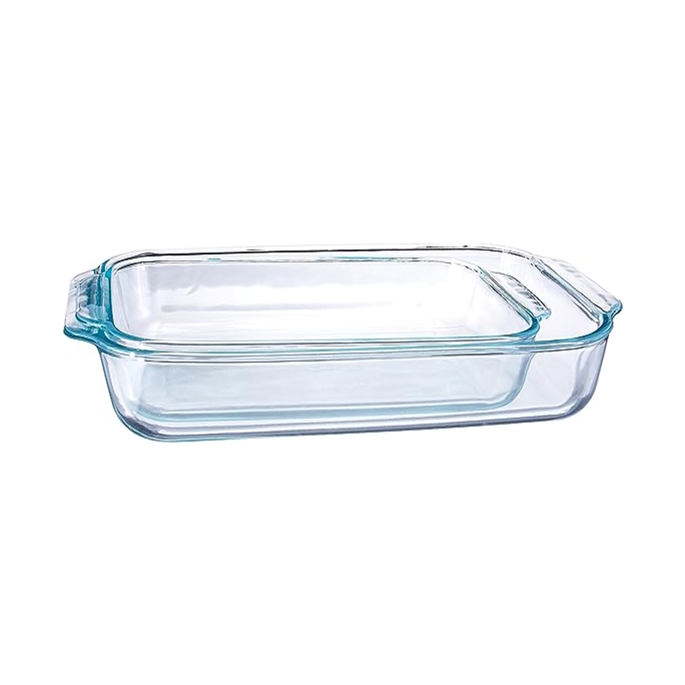 Basics Clear Oblong Glass Baking Dishes