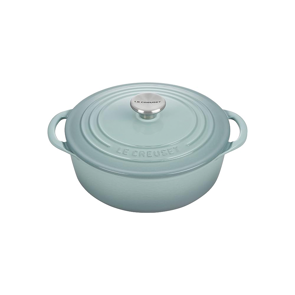  EDGING CASTING Cast Iron Dutch Oven Pot with Lid, Round Enameled  Dutch Oven for Bread Baking, 5 Quarts, Pistachio Green: Home & Kitchen