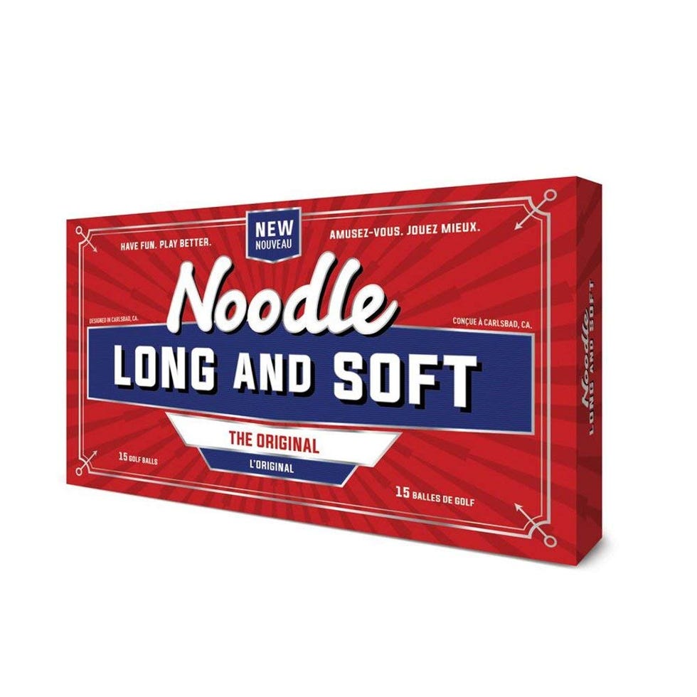 Noodle Long & Soft Golf Balls, White (Pack of 15)