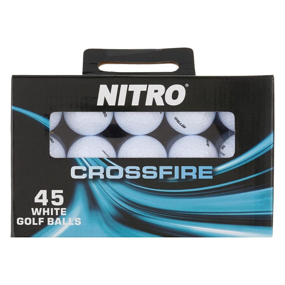 Nitro Golf Crossfire 45 Ball Pack Golf Balls, White