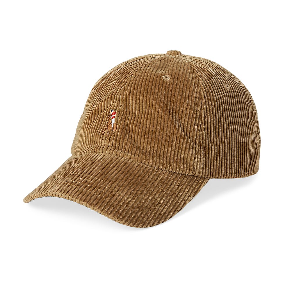 Corduroy Logo Embroidered Ball Cap