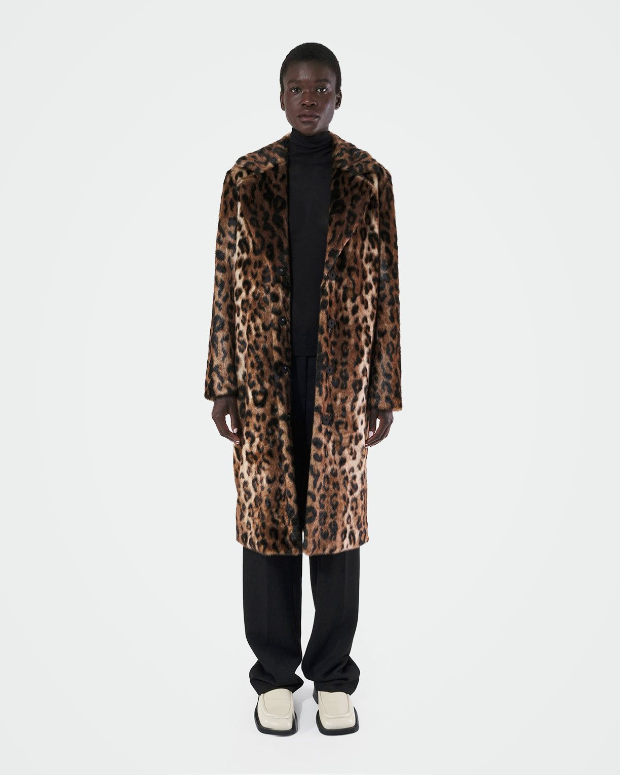 Animal print winter clearance coats