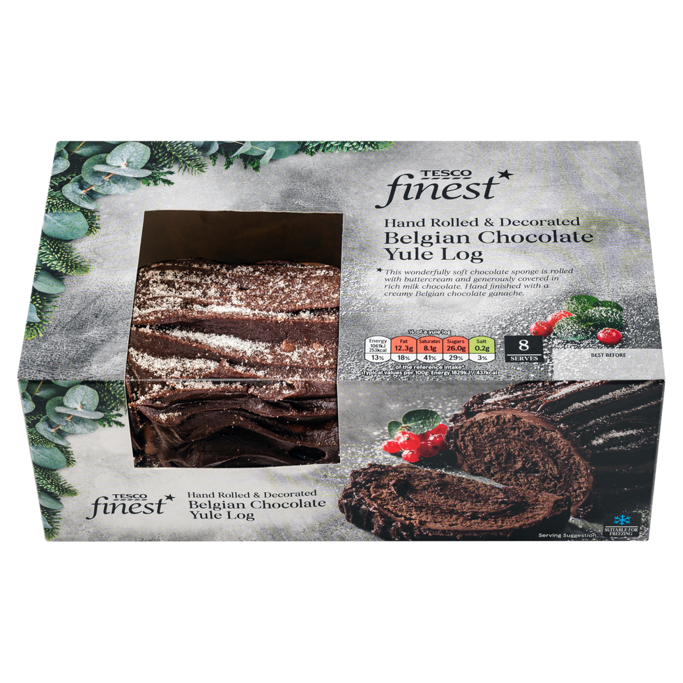 Tesco Finest Chocolate Yule Log 467g