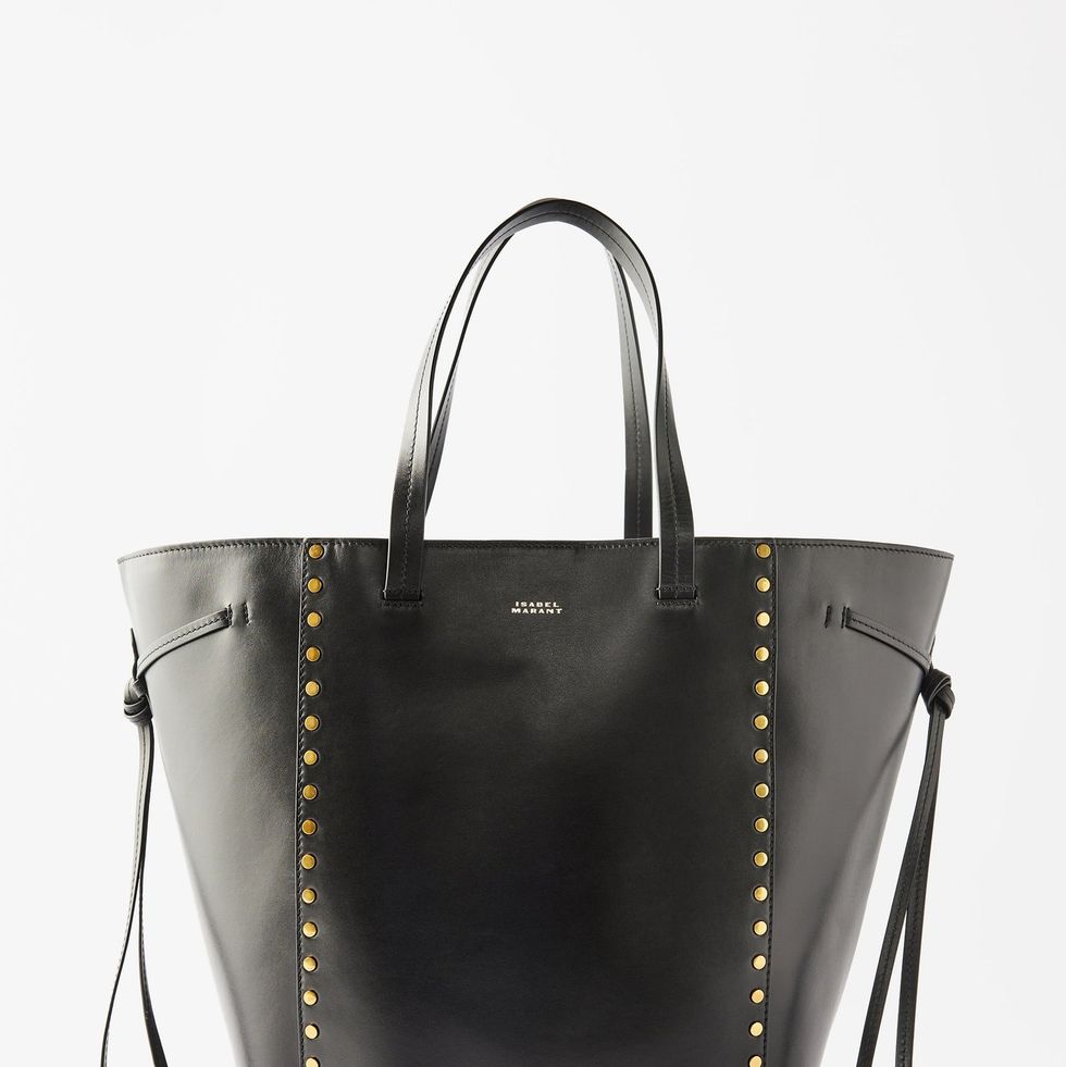 Oskan Studded Leather Tote Bag