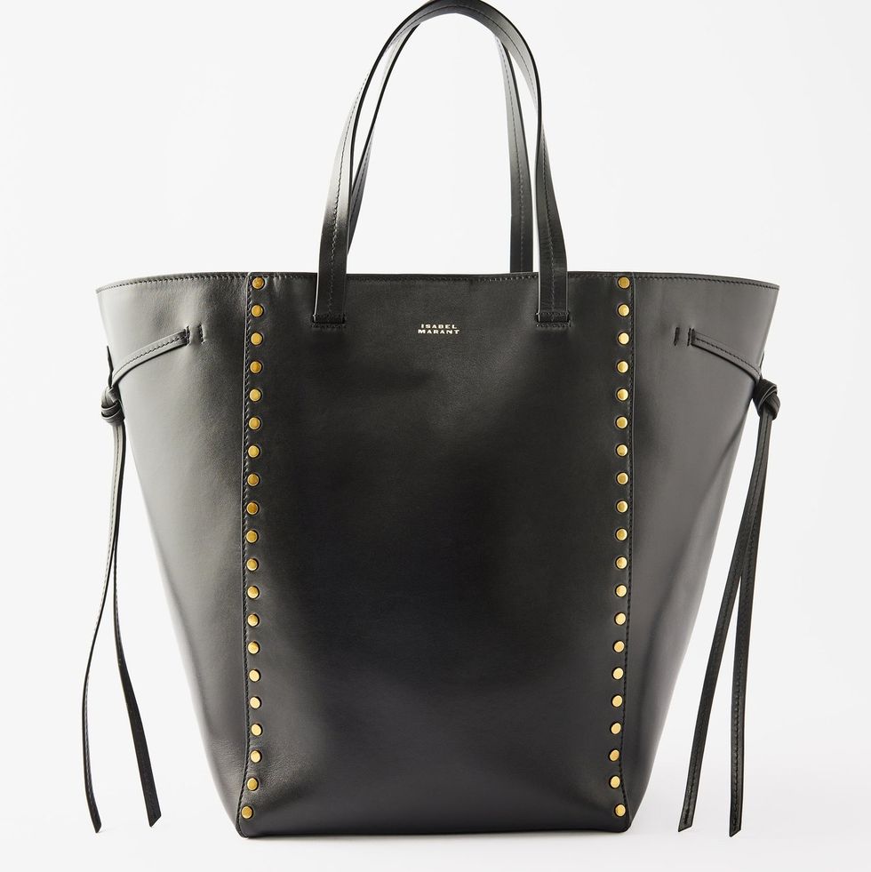 Oskan Studded Leather Tote Bag