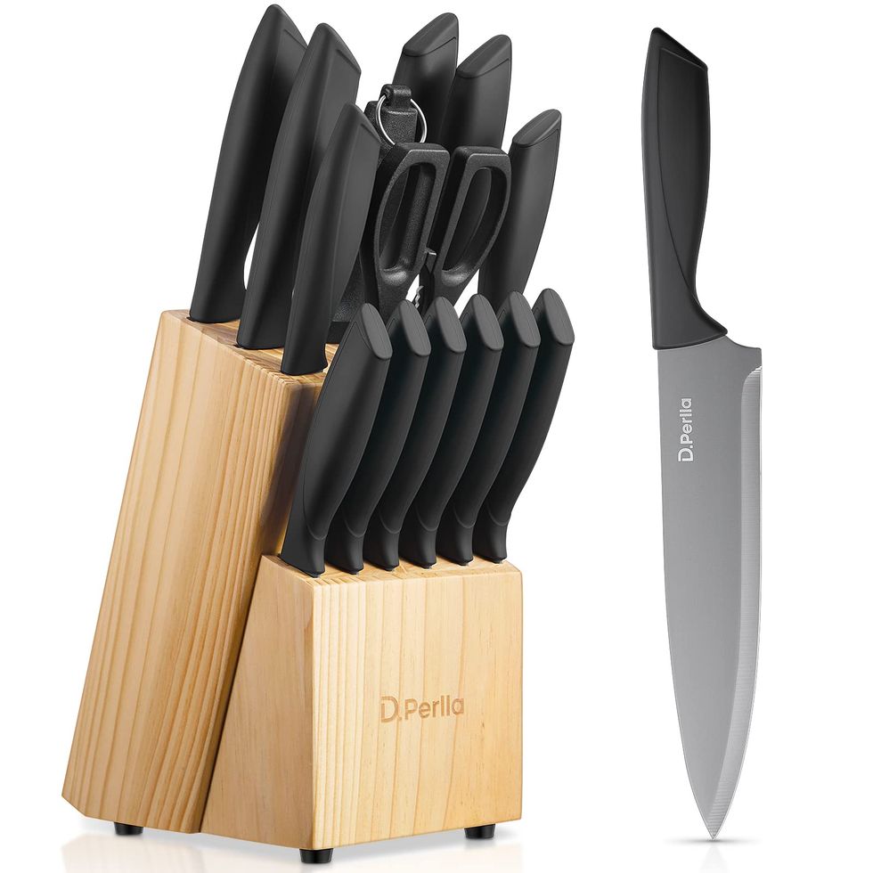  nuovva Professional Kitchen Knife Set with Block