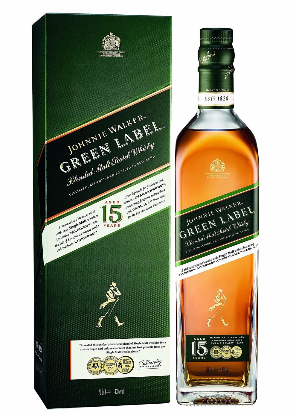 Green label, Whisky escocés blended, 700 ml