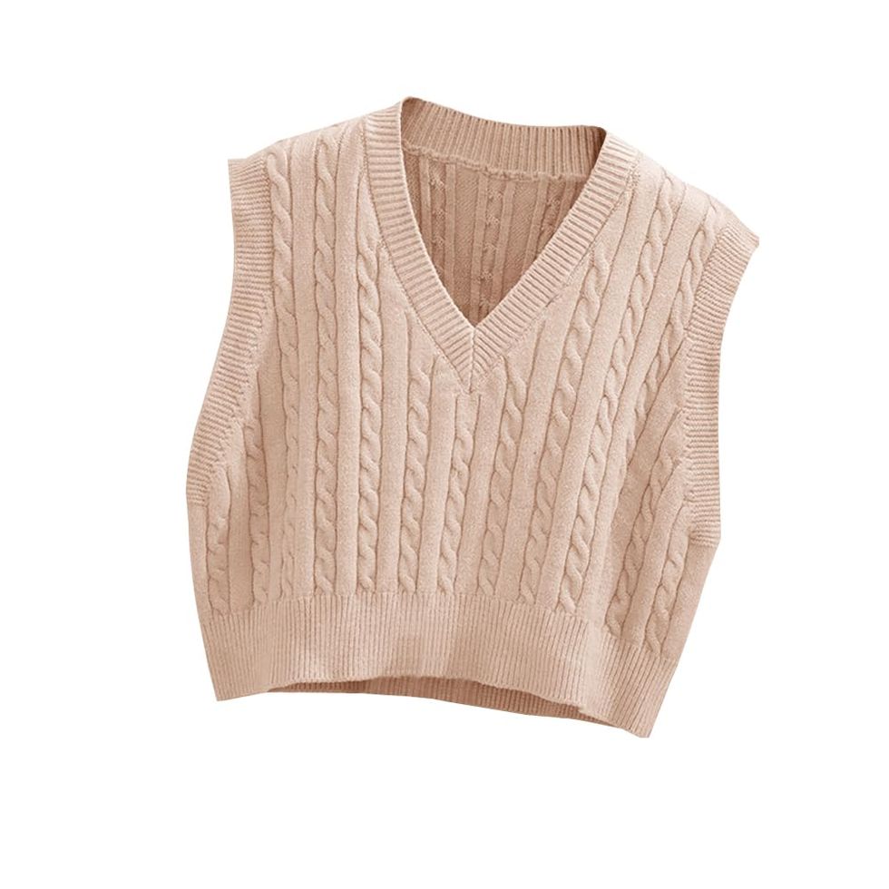 Women's V-Neck Knit Sweater Vest