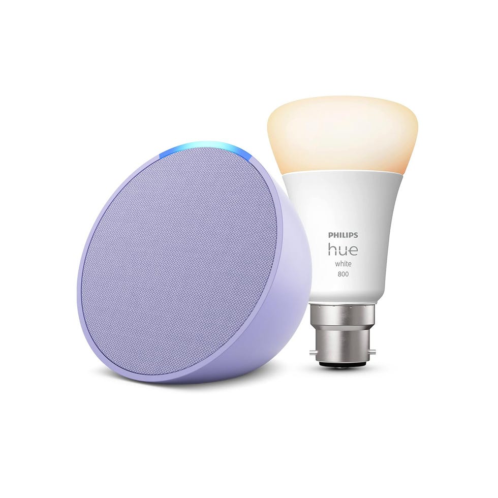 Echo Pop + Philips Hue Smart Bulb
