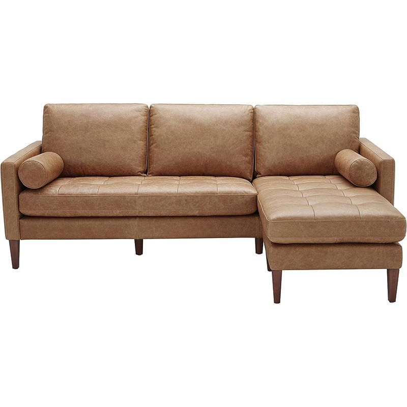 Mid-Century Leather Sectional