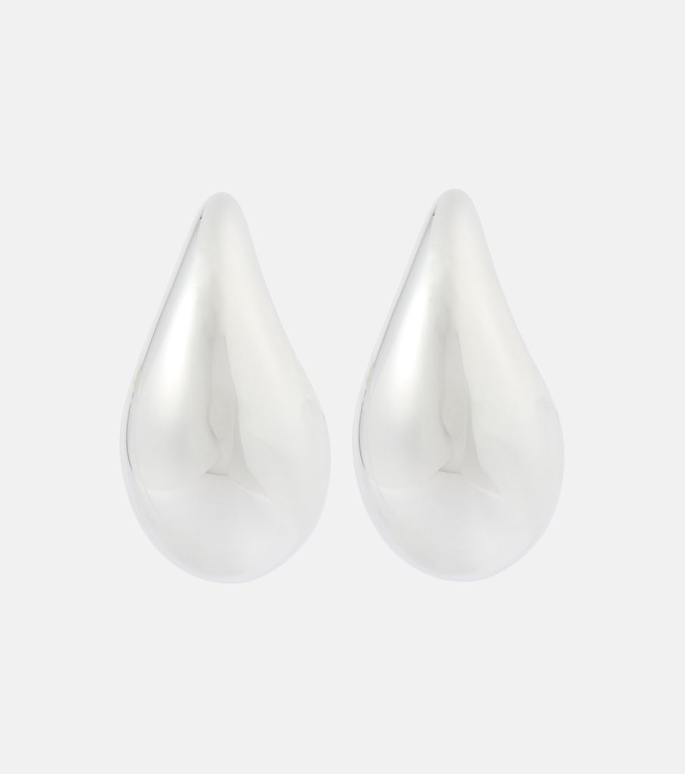 Drop sterling silver earrings