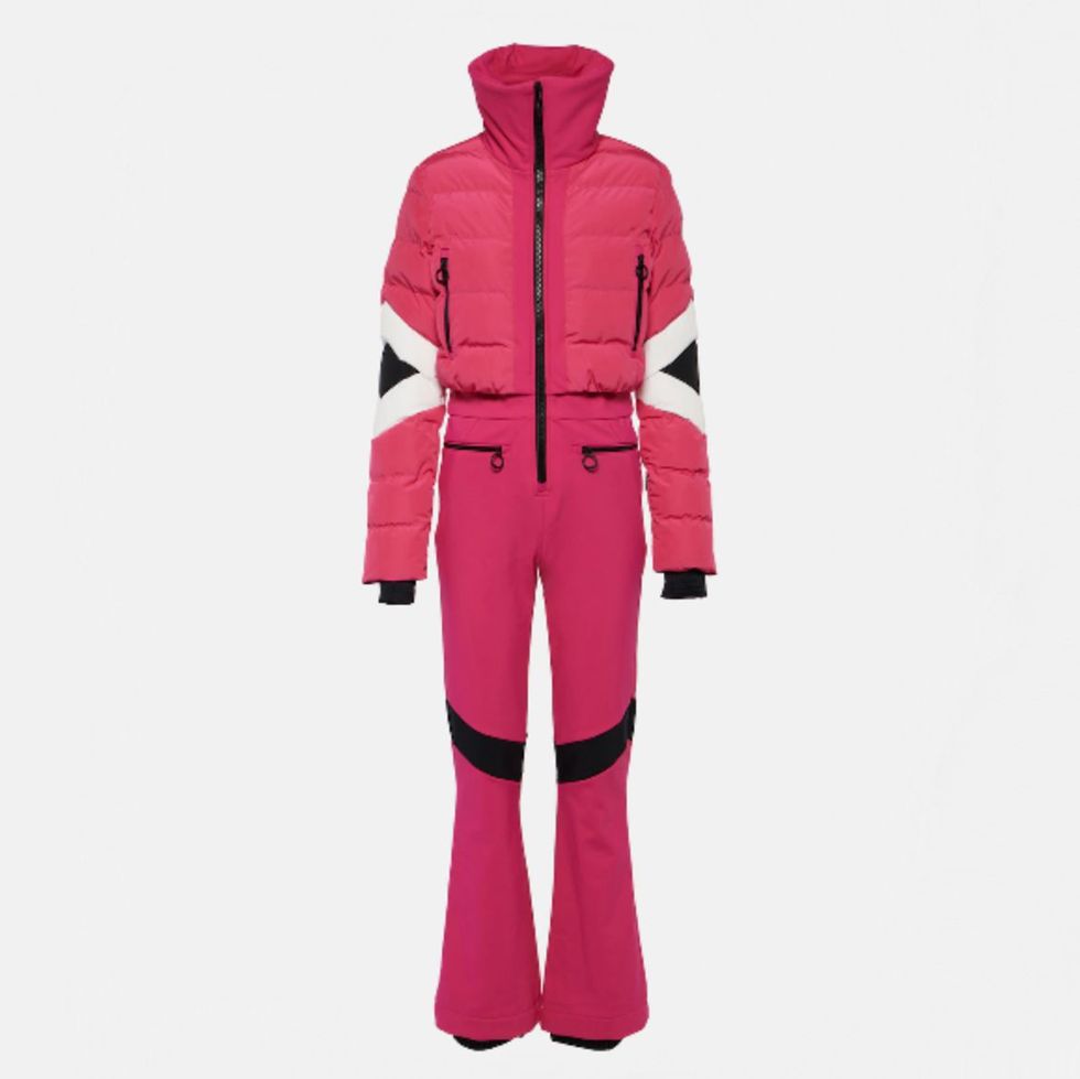 Women Warm Skiing Suit Hooded Jumpsuits One Piece Padded Quilted