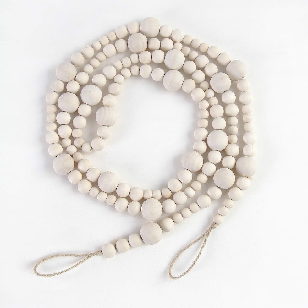 7ft Wooden Bead Garland