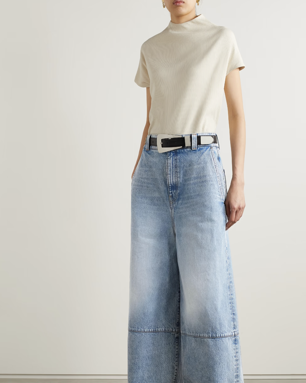 How To Style Barrel-Leg Jeans, 2023's Favorite Denim Trend