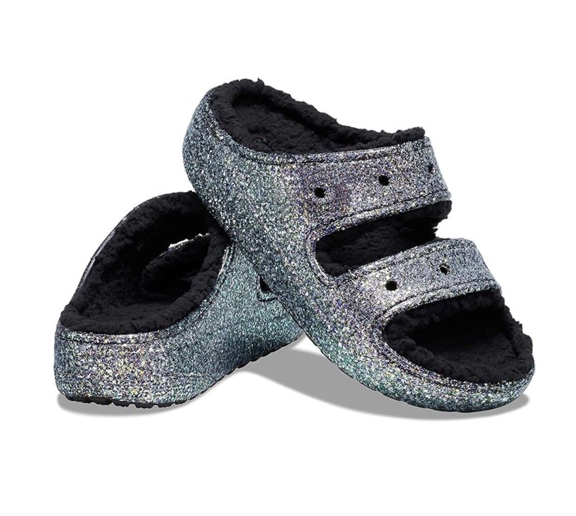 1696980332 crocs unisex classic cozzzy platform sandals fuzzy slippers slide