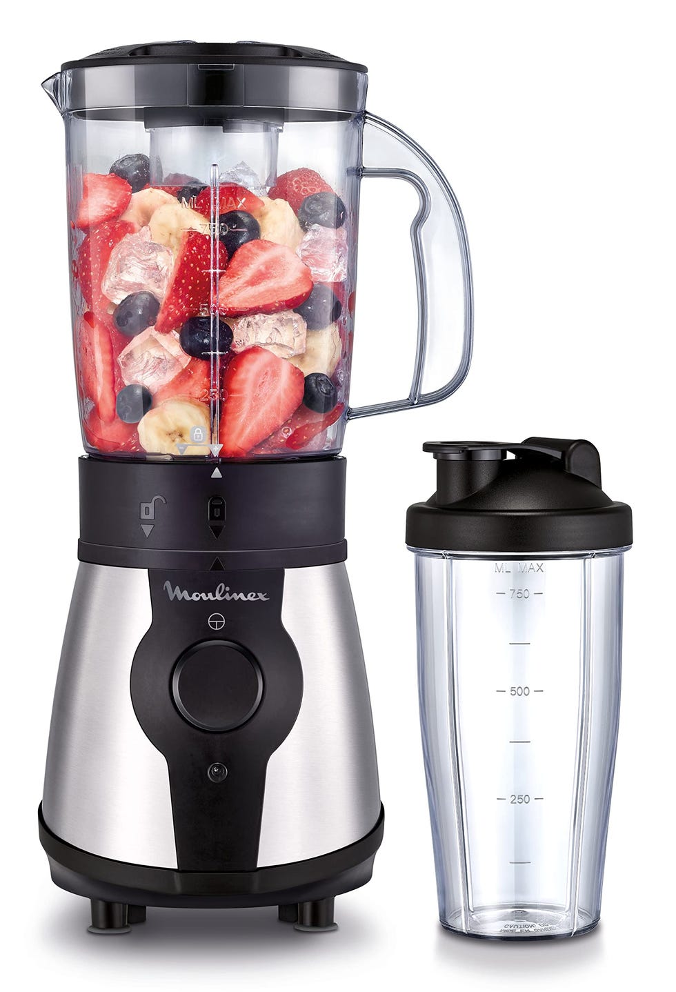 Batidora de vaso de 300 W perfecta para smoothies de frutas