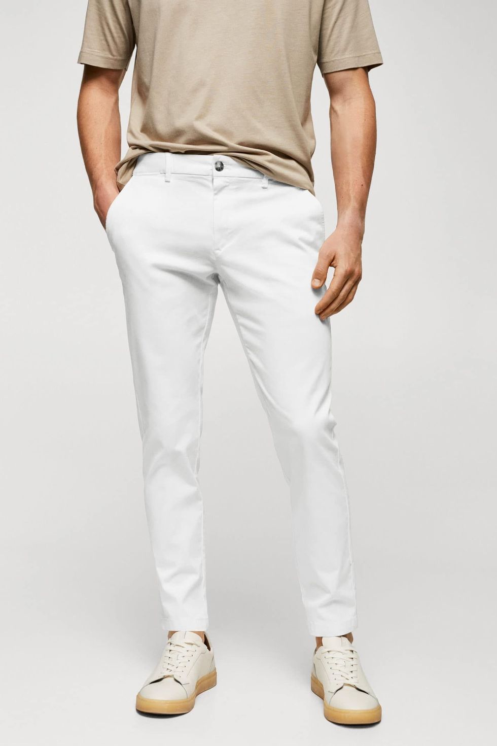 Pantalon Blanco Hombre
