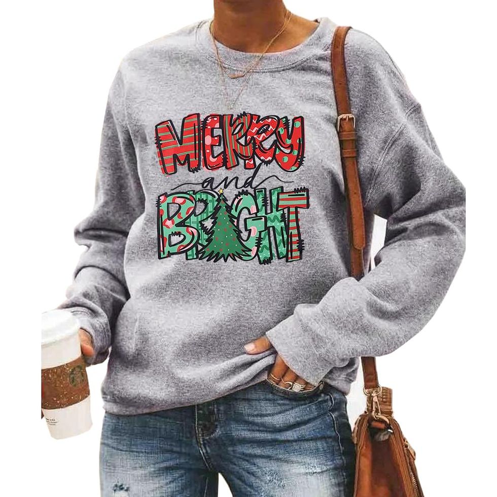 Sweatshirt For Women - Women's Tops Ladies Christmas Sweatshirts Casual  Long Sleeve Graphic Print Tees Pullover Tops For Work Officce (d-4-0)