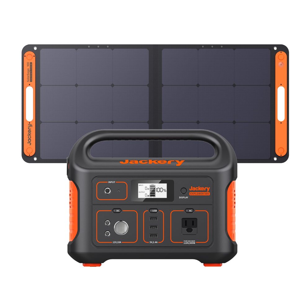 Explorer 500 Portable Power Station with Solar Panel