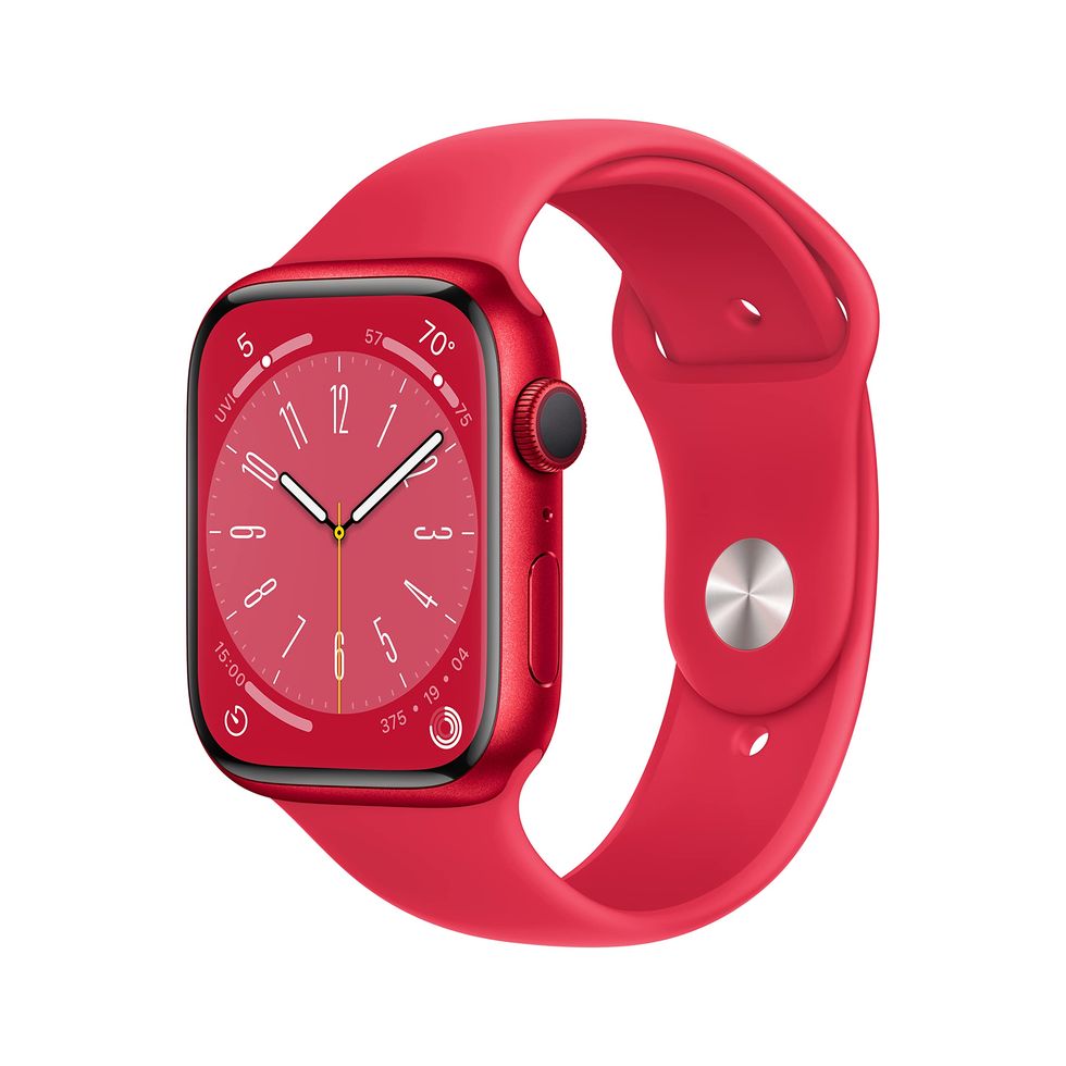 Watch Series 8 GPS 45mm Red Aluminum Case with Red Sport Band