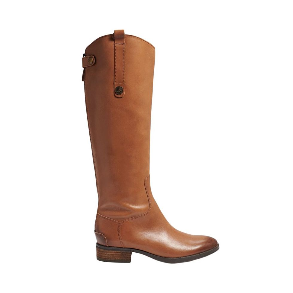 Penny Wide Calf Leather Riding Boot