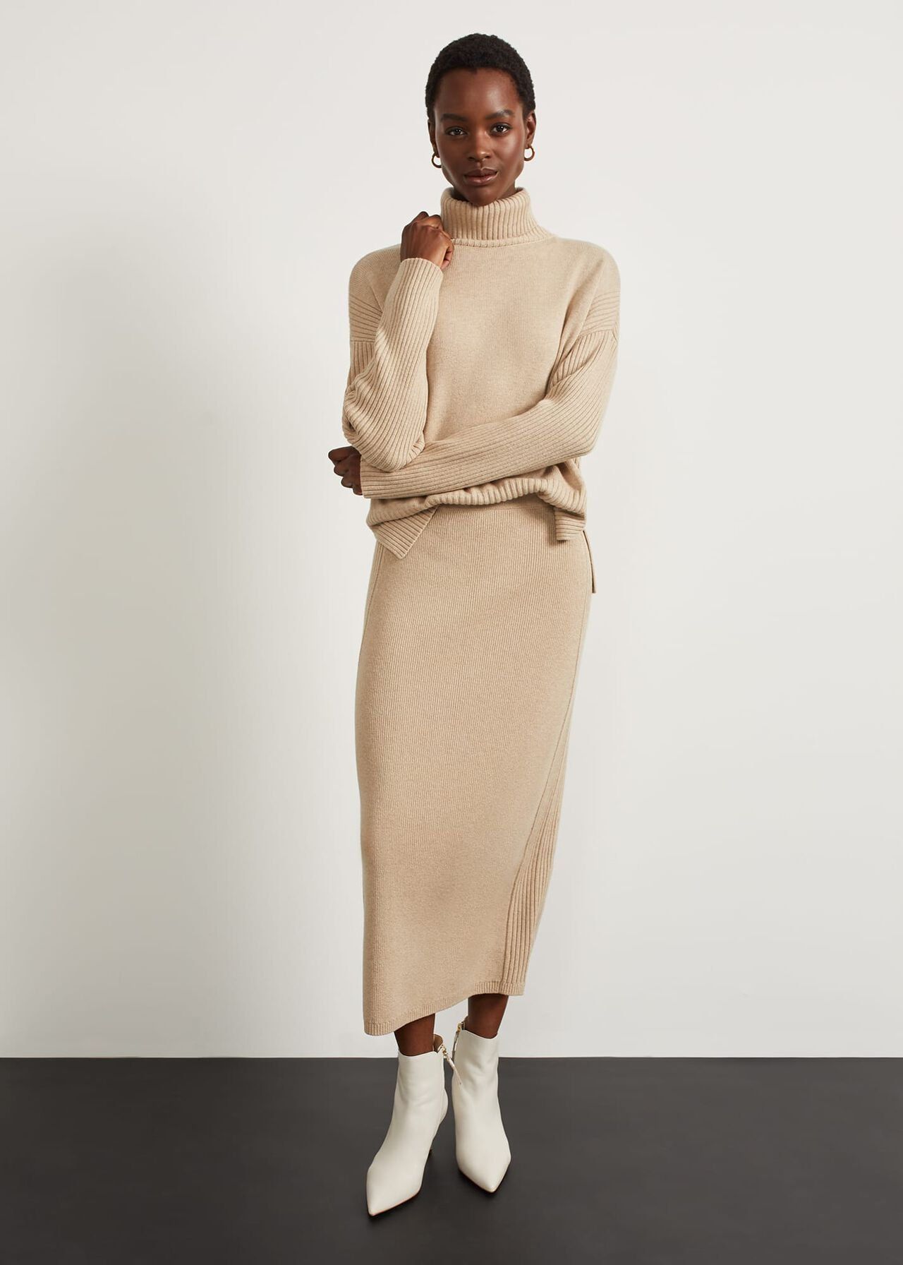 Roll neck jumper discount and skirt co ord