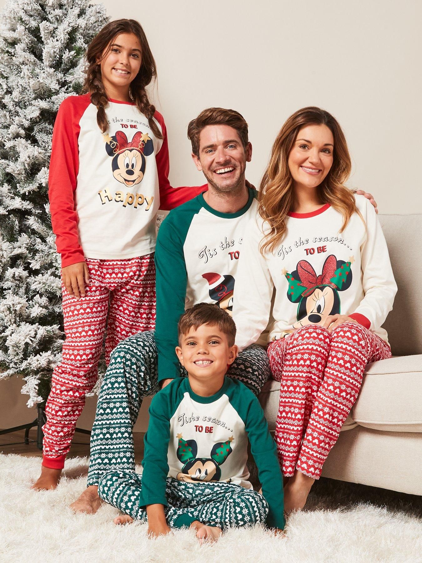 Disney mickey mouse discount fairisle family christmas pyjamas