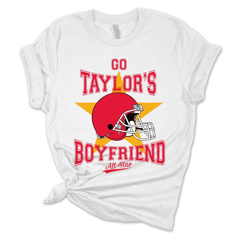 "Go Taylor's Boyfriend" Football Graphic Tee
