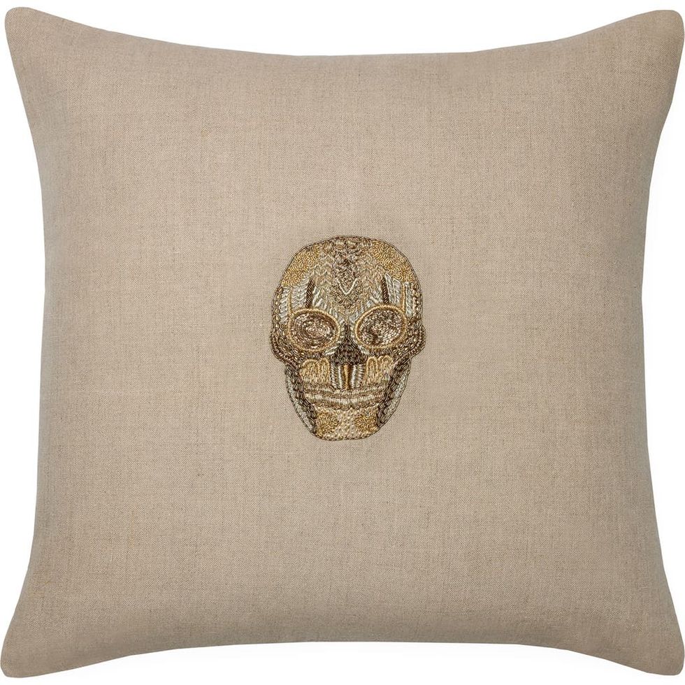Skull Accent Pillow