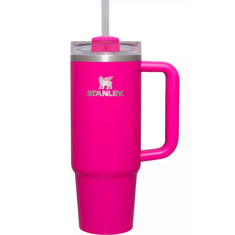 Stanley FlowState Quencher H2.0 Tumbler 40 oz Pink Parade Barbie Gold  AUTHENTIC