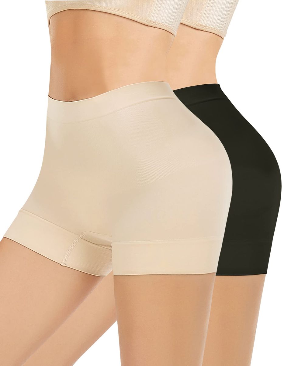 Buy SHAPERX High Waist Medium Compression Leggings Shapewear Tummy Control  Shaping for Women Pack of 2 (Black) (M) at