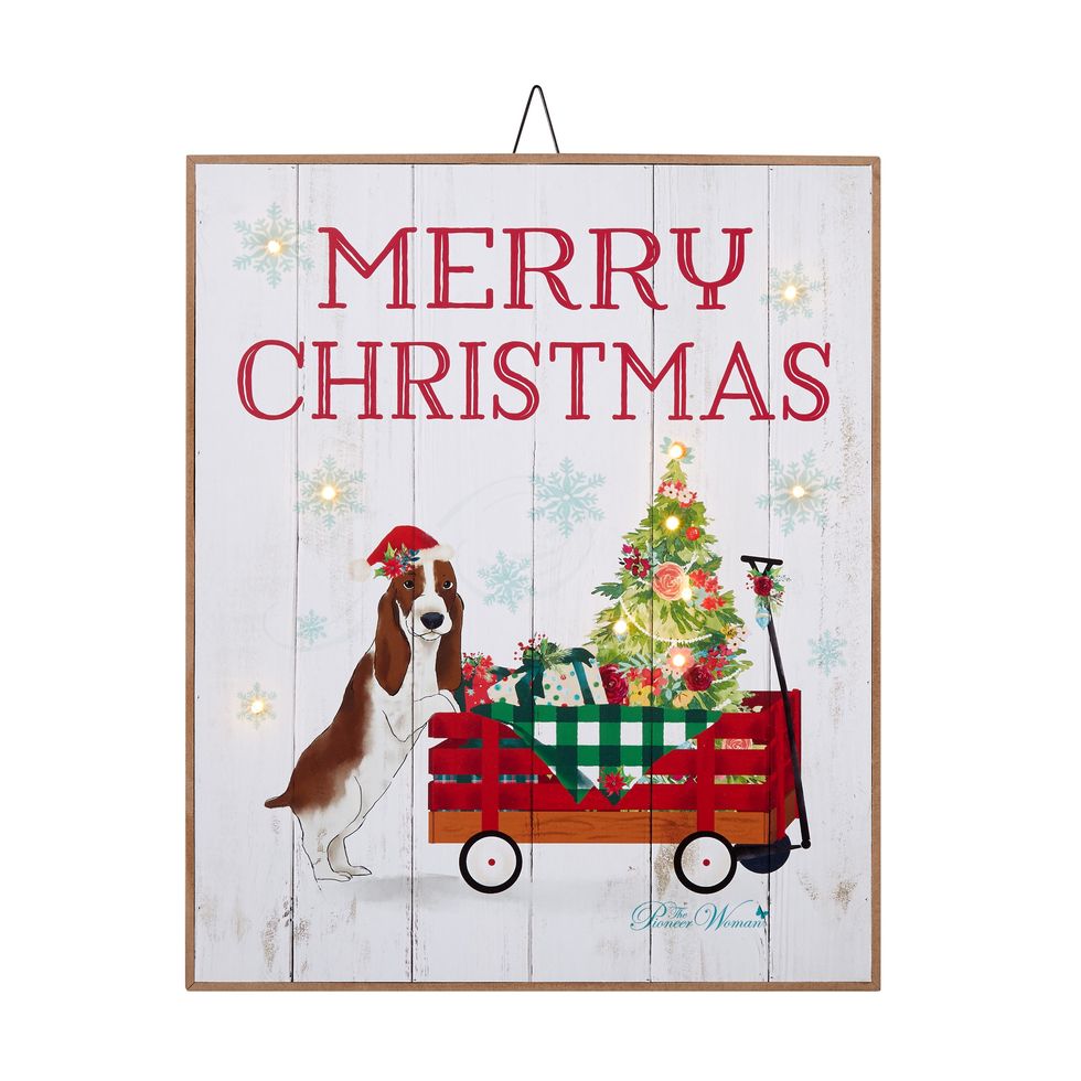 The Pioneer Woman LED Hanging Sign  Merry Christmas