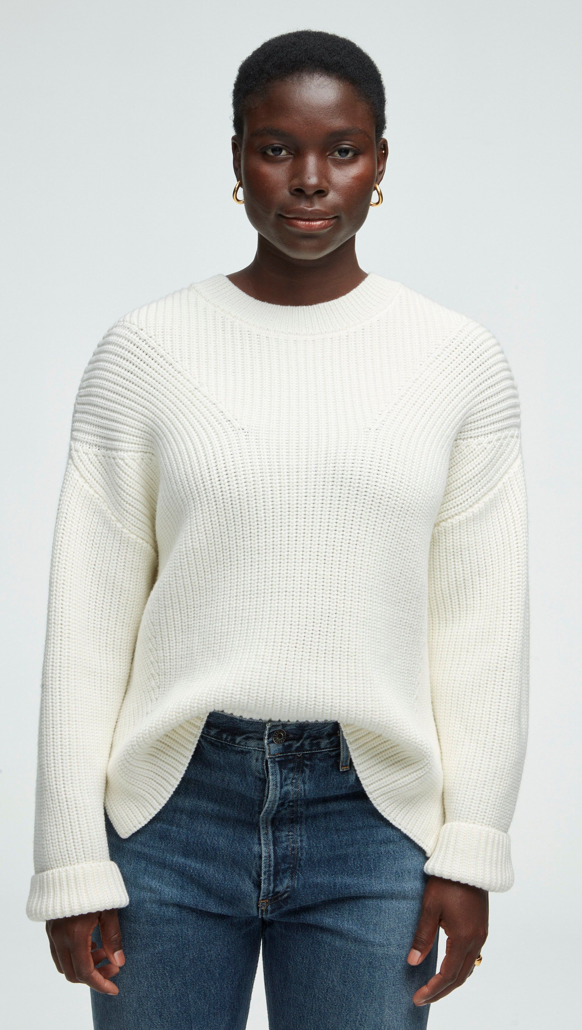 White hotsell woolen jumper